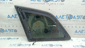 Rear right window with blind glass for Audi Q7 19-26 tinted, with chrome molding