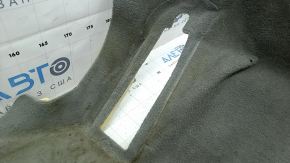 Front left floor covering for Audi Q7 16-26, gray, dry-cleanable