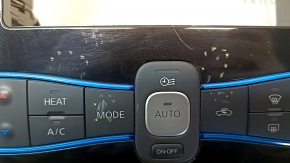Nissan Leaf 13-17 climate control system with frame, monitor control, air duct, two buttons not working, scratches