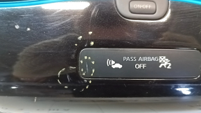 Nissan Leaf 13-17 climate control system with frame, monitor control, air duct, two buttons not working, scratches