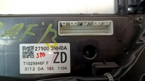 Nissan Leaf 13-17 climate control system with frame, monitor control, air duct, two buttons not working, scratches