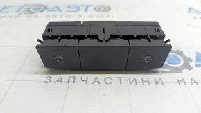 Audi Q7 20-26 small black center console button block for parking sensors and 360-degree cameras