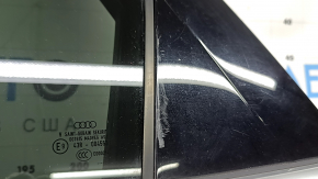 Rear left door assembly for an Audi Q5 80A 18-24 keyless, tinted, blue LX5R, dent, bump, scratches on the trim