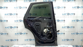 Rear left door assembly for an Audi Q5 80A 18-24 keyless, tinted, blue LX5R, dent, bump, scratches on the trim