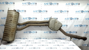 Rear muffler with barrel for Audi Q7 20-26 3.0T MHEV complete
