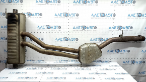 Rear muffler with barrel for Audi Q7 20-26 3.0T MHEV complete