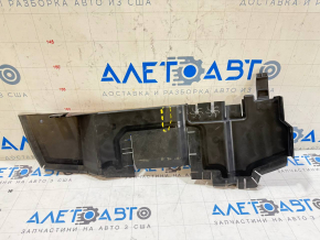 The left radiator deflector on a Jeep Compass 17-21 2.4 is torn.