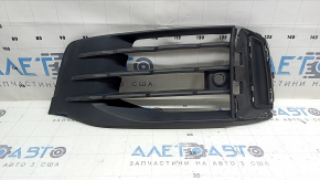 Front bumper grille left Audi Q7 20-26 structure, for parking sensors