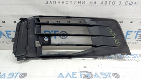 Front bumper grille left Audi Q7 20-26 structure, for parking sensors