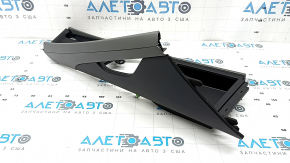 Hyundai Elantra 21-23 center console trim assembly, black with dark gray, for mechanical handbrake, broken fasteners, worn