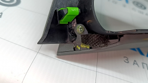 Hyundai Elantra 21-23 center console trim assembly, black with dark gray, for mechanical handbrake, broken fasteners, worn