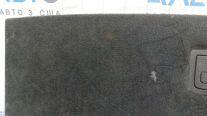 Audi Q7 16-26 trunk floor, dark gray, dry cleanable, pile tear