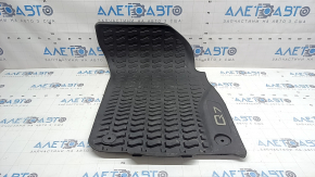 Black rubber floor mat for the front right Audi Q7 19-24