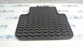 Rubber floor mat, rear left (2nd row), Audi Q7 16-18, black