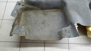 Rear floor covering for Audi Q7 16-26, black, dry-cleanable