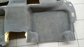 Rear floor covering for Audi Q7 16-26, black, dry-cleanable