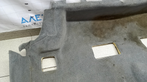 Rear floor covering for Audi Q7 16-26, black, dry-cleanable
