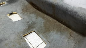 Rear floor covering for Audi Q7 16-26, black, dry-cleanable