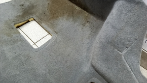 Rear floor covering for Audi Q7 16-26, black, dry-cleanable