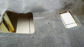 Rear floor covering for Audi Q7 16-26, black, dry-cleanable