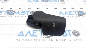 Black hood release handle for Audi Q7 16-26 interior, with bracket