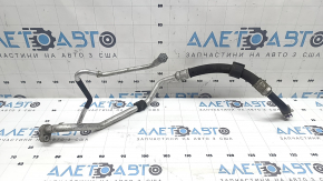 The third air conditioner compressor-heater pipe for the Audi Q7 17-26 MHEV is short and fits R1234YF.
