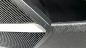 Front right door panel for Audi Q5 80A 18-20 black, brown leather armrest, black leather insert, Bang & Olufsen, with handle and trim, dents, scratches