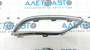 Left rear bumper grille frame for Audi Q5 80A 18-20 chrome, swollen chrome