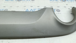 Ford Escape MK4 20-22 rear bumper lip, gray, without towbar, for 2 pipes