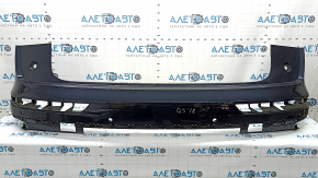 Bare rear bumper, upper part, Audi Q5 80A 18-20, for parking sensors, white, with mount, broken mount, broken