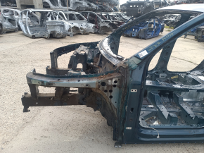 Front left quarter panel of Audi Q7 16-26 on the body, blue