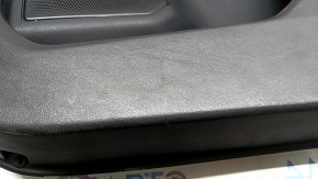 Front right door panel for Ford Escape MK4 20-22, type 2, black, black leather armrest, gray molding, with chrome handle, scratches