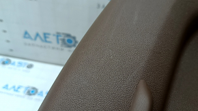 Rear passenger seat back cover for Audi Q5 80A 18-24, brown, with mesh, scratches, broken latch