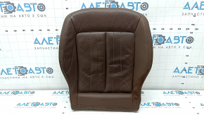 Driver's seat cushion upholstery for Audi Q5 80A 18-20, brown leather, Standard, heated, scratches, worn, dented