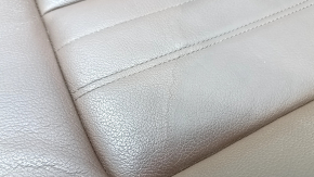 Audi Q5 80A 18-20 passenger seat cushion upholstery, brown leather, Standard, heated, dented