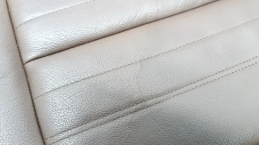 Audi Q5 80A 18-20 passenger seat cushion upholstery, brown leather, Standard, heated, dented