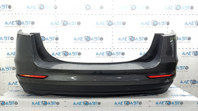 Rear bumper assembly for Ford Fusion mk5 19-20, graphite, with lip, with parking sensors, with reflectors, with wiring, with absorber, dented, scratches, crack, scuffed