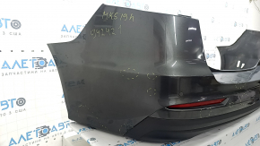 Rear bumper assembly for Ford Fusion mk5 19-20, graphite, with lip, with parking sensors, with reflectors, with wiring, with absorber, dented, scratches, crack, scuffed