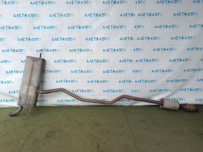 Single-pipe exhaust system for Ford Fusion mk5 13-20 2.0 hybrid, plug-in with catalytic converter