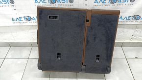 Backrest of the rear row of seats 2nd row left Audi Q5 80A 18-20 brown leather, Standard, with a black belt and armrest, heated, mechanical