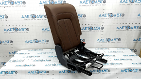 Backrest of the rear row of seats, 2nd row, right, Audi Q5 80A 18-20, brown leather, Standard, heated, mechanical, tear