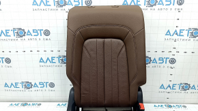 Backrest of the rear row of seats, 2nd row, right, Audi Q5 80A 18-20, brown leather, Standard, heated, mechanical, tear