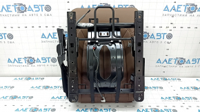 Backrest of the rear row of seats, 2nd row, right, Audi Q5 80A 18-20, brown leather, Standard, heated, mechanical, tear