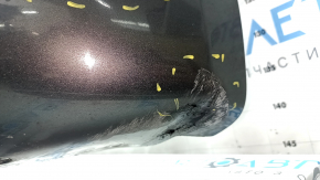 Front bumper, bare, Ford Fusion mk5 19-20, without parking sensors and tow hook, graphite, dented, scratches, non-standard holes, crack, tear, broken mount