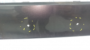 Front bumper, bare, Ford Fusion mk5 19-20, without parking sensors and tow hook, graphite, dented, scratches, non-standard holes, crack, tear, broken mount