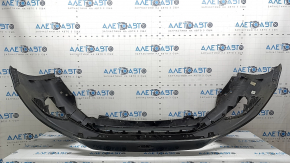 Front bumper, bare, Ford Fusion mk5 19-20, without parking sensors and tow hook, graphite, dented, scratches, non-standard holes, crack, tear, broken mount