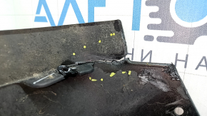 Front bumper, bare, Ford Fusion mk5 19-20, without parking sensors and tow hook, graphite, dented, scratches, non-standard holes, crack, tear, broken mount