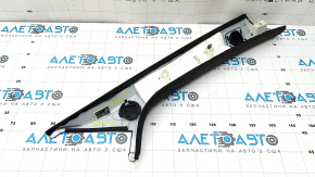 Left front pillar trim for Audi Q5 80A 18-24, black, under tweeters, crack in mount