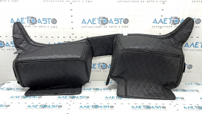 Set of black rubber floor mats for the Audi Q5 80A 18-25