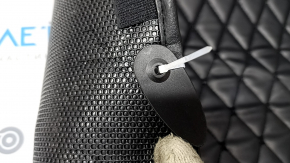 Set of black rubber floor mats for the Audi Q5 80A 18-25